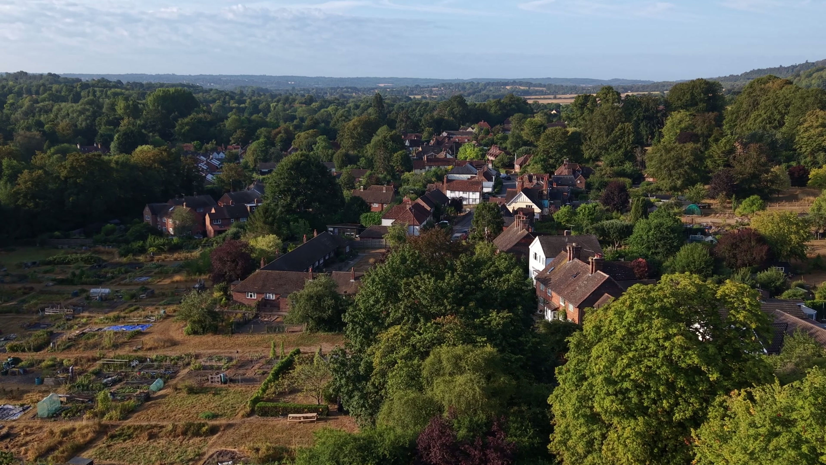 Shoreham in Kent at sunrise